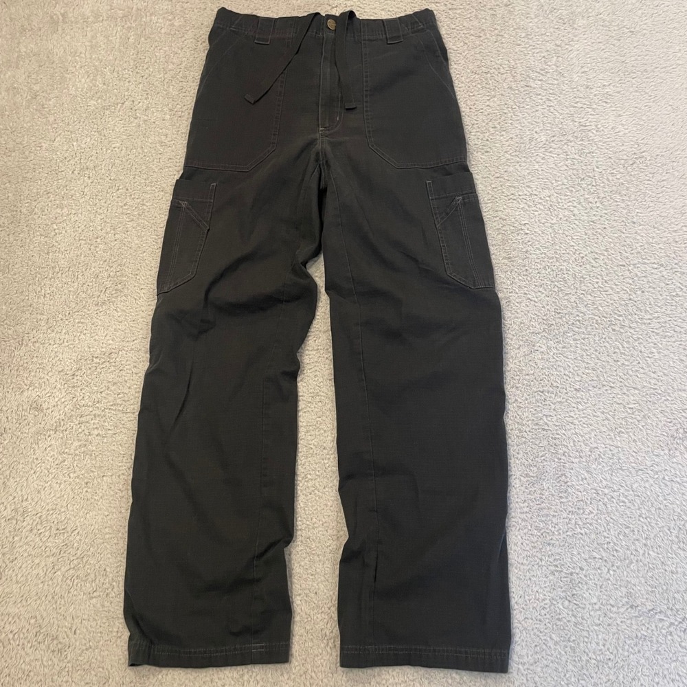 Carhartt Ripstop Cargo Scrub Pants Men XS Regular (29x29) Black Elastic C54108